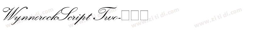 WynnerockScript Two字体转换